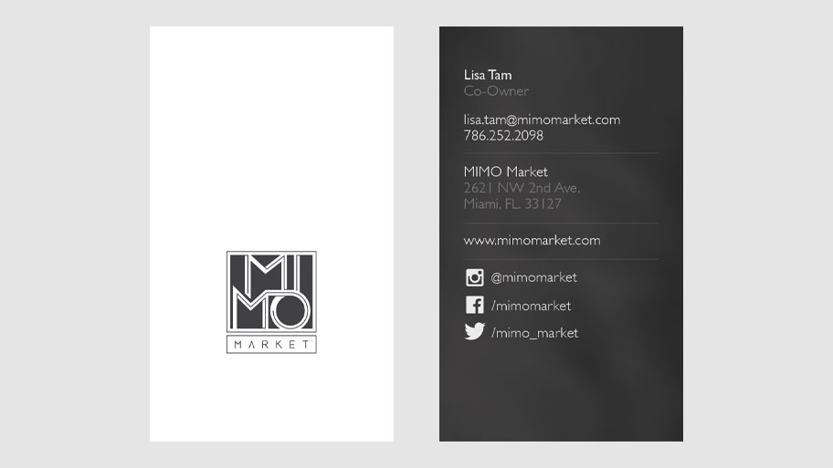 MIMO Market Business Card Image 2